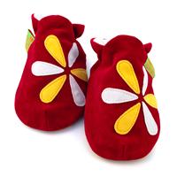 Funky Soft Soles Shoes - Red Petals